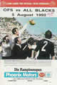 Orange Free State v New Zealand 1992 rugby  Programmes